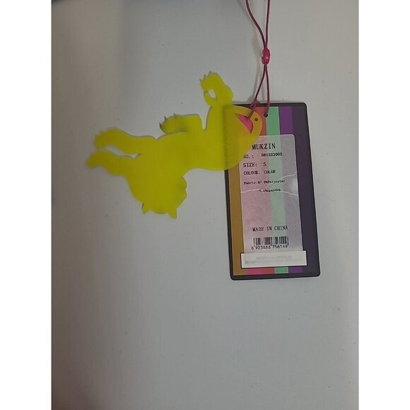 Mukzin Sheer Top Women's Size Small Blue Long Sleeves Tags Attached - Picture 9 of 12